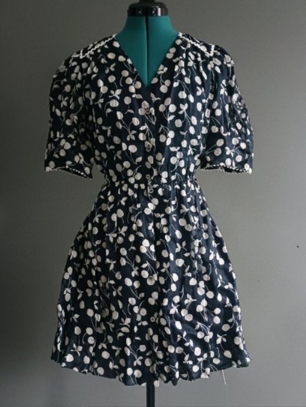 NWT Sea NY Cheri Print Navy Nini Dress Size 10